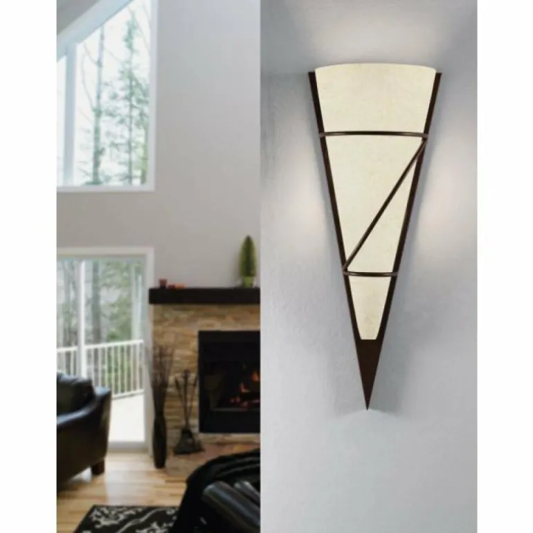 Applique murale / Plafonnier Eglo PASCAL 1 Brun foncé