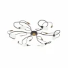Applique murale / Plafonnier Eglo GERBERA 1 Brun foncé
