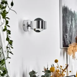 Applique murale Sapri Argenté, 1 lumière