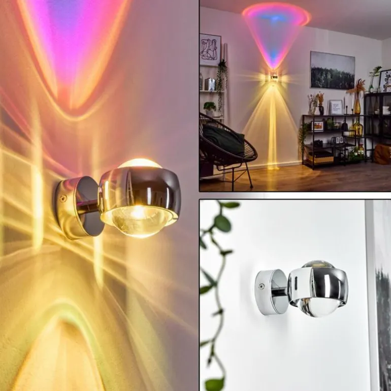 Applique murale Sapri Chrome, 1 lumière