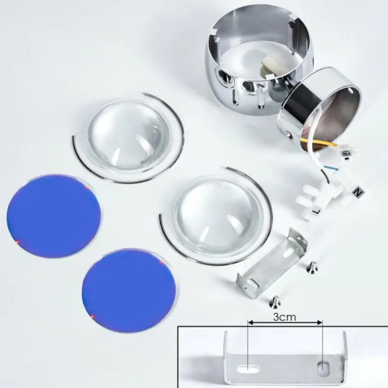 Applique murale Sapri Chrome, 1 lumière