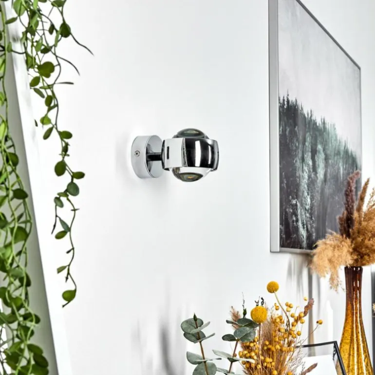 Applique murale Sapri Chrome, 1 lumière
