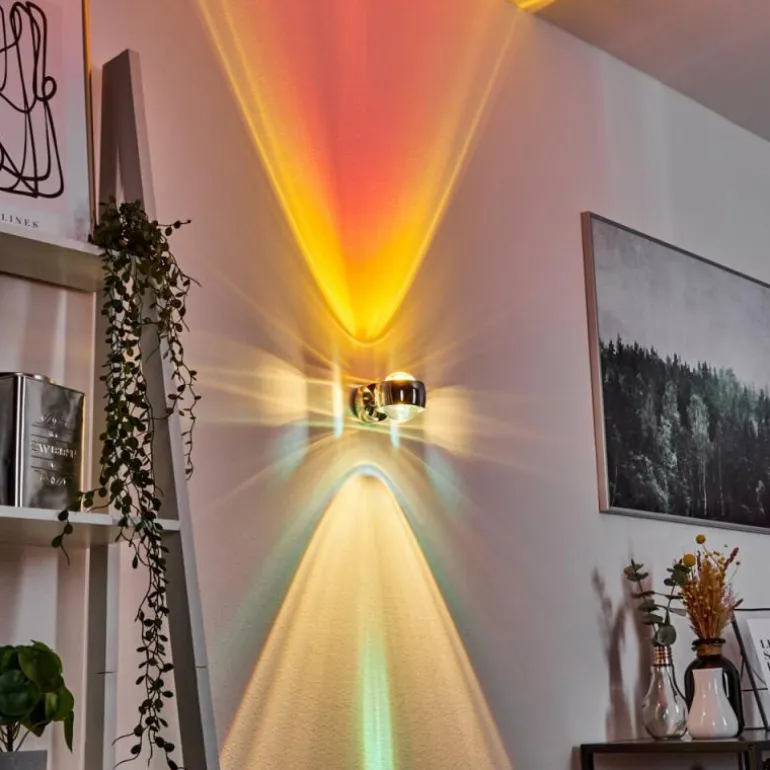 Applique murale Sapri Chrome, 1 lumière