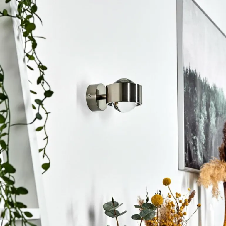 Applique murale Sapri Nickel mat, 1 lumière