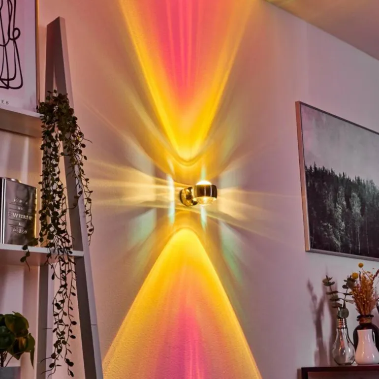 Applique murale Sapri Nickel mat, 1 lumière