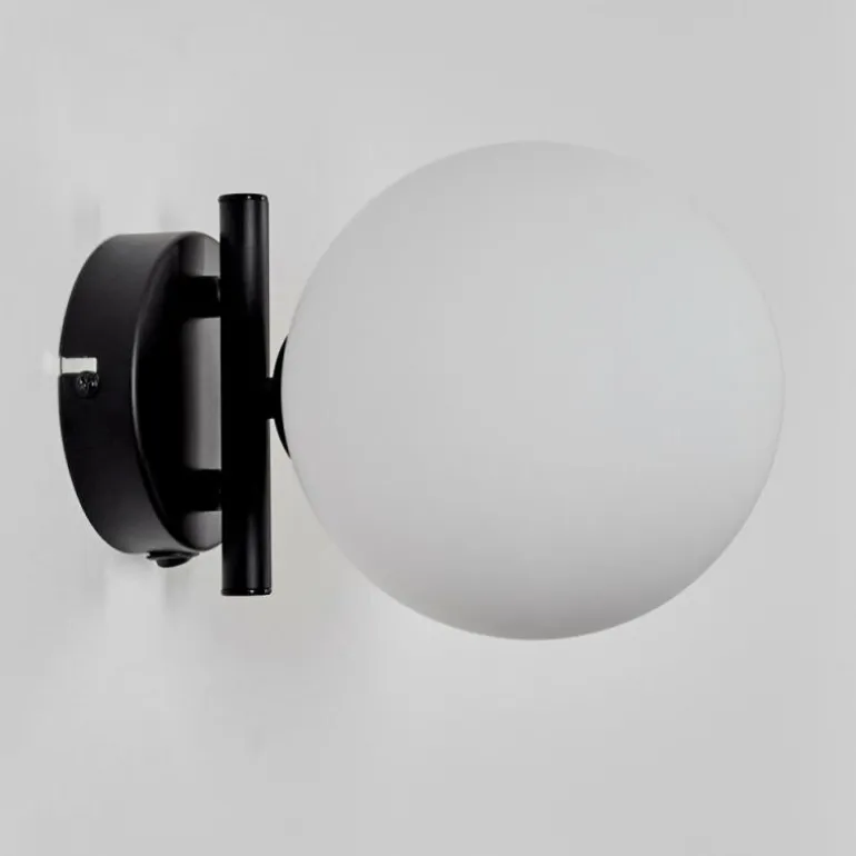 Applique murale - Verre 15 cm Chehalis Blanc, 1 lumière