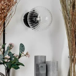 Applique murale - Verre 15 cm Chehalis Clair, 1 lumière
