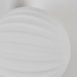 Applique murale - Verre 10 cm Chehalis Blanc, 3 lumières