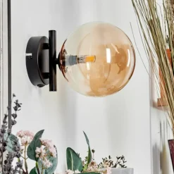 Applique murale - Verre Chehalis Ambre, 1 lumière