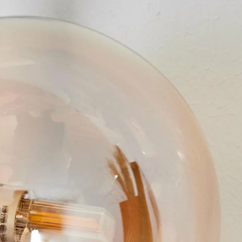 Applique murale - Verre Chehalis Ambre, 3 lumières
