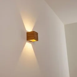 Applique murale Adak LED Bois foncé, 1 lumière