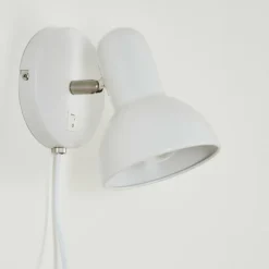 Applique murale Ambousi Chrome, Blanc, 1 lumière