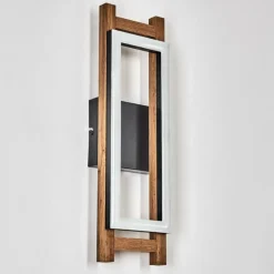 Applique murale Ayajasco LED Couleur bois, Écru, Noir, 1 lumière