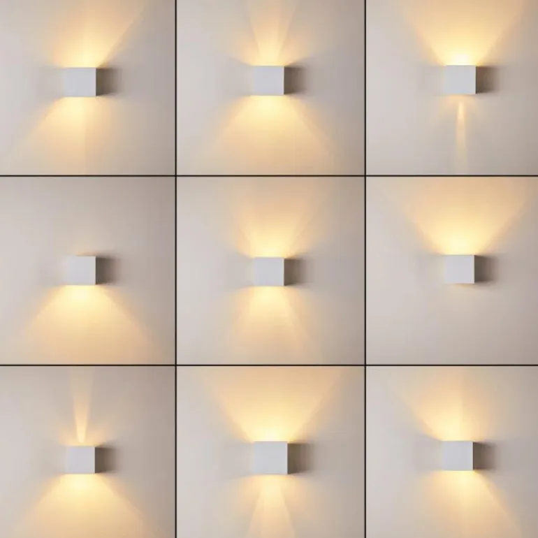 Applique murale Badajoz Blanc, 1 lumière