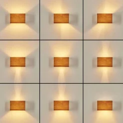 Applique murale Badajoz Écru, Blanc, 1 lumière