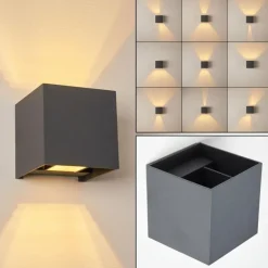 Applique murale Badajoz LED Anthracite, 1 lumière