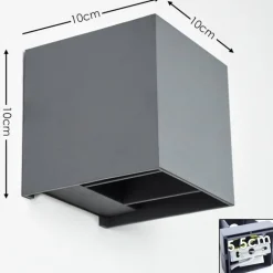 Applique murale Badajoz LED Anthracite, 1 lumière