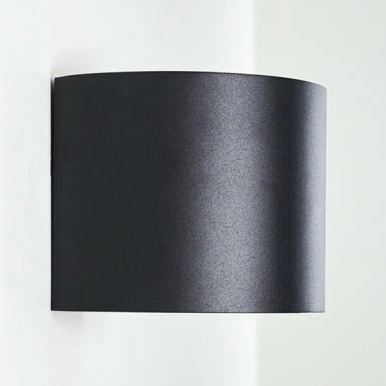 Applique murale Badajoz LED Cuivre, Noir, 1 lumière
