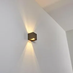 Applique murale Badajoz LED Brun, 1 lumière