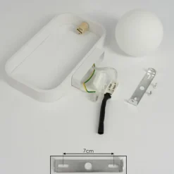 Applique murale Beland Blanc, 1 lumière