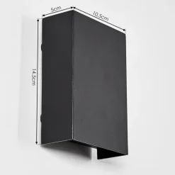 Applique murale Benin LED Noir, 1 lumière