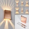 Applique murale Benin LED Cuivre, 2 lumières
