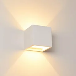 Applique murale Braslo Blanc, 1 lumière
