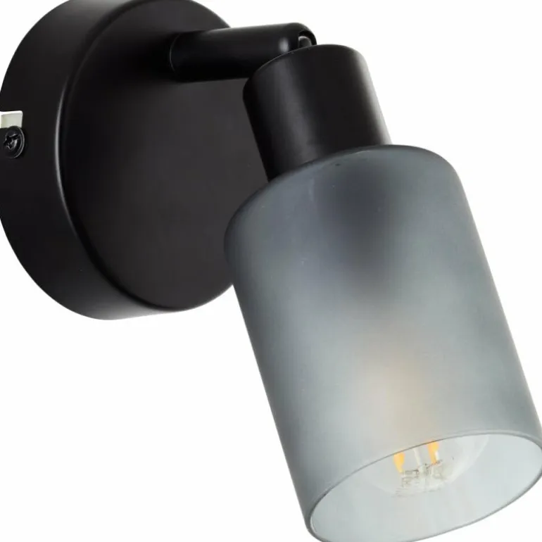 Applique murale Brilliant Loralie Noir, 1 lumière