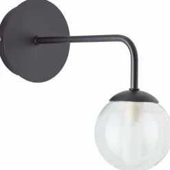 Applique murale Brilliant Gitse Noir, 1 lumière