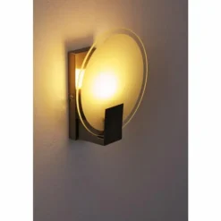 Applique murale Brilliant Sonian Acier inoxydable, Transparent, Blanc, 1 lumière