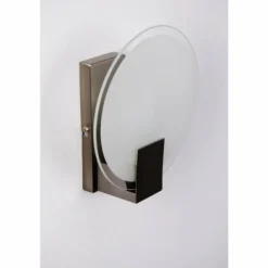 Applique murale Brilliant Sonian Acier inoxydable, Transparent, Blanc, 1 lumière
