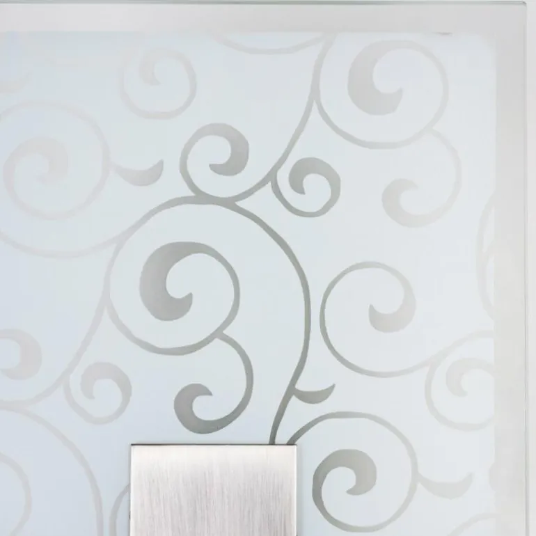Applique murale carrée Acier inoxydable, Blanc, 1 lumière