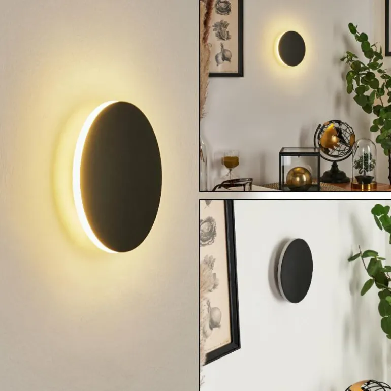 Applique murale Comallo LED Noir, Blanc, 1 lumière
