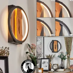 Applique murale Cornol LED Écru, Noir, 1 lumière