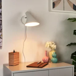 Applique murale Corralcay Chrome, Blanc, 1 lumière