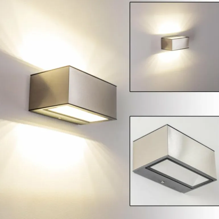 Applique murale d'extérieur Spider LED Acier inoxydable, 1 lumière