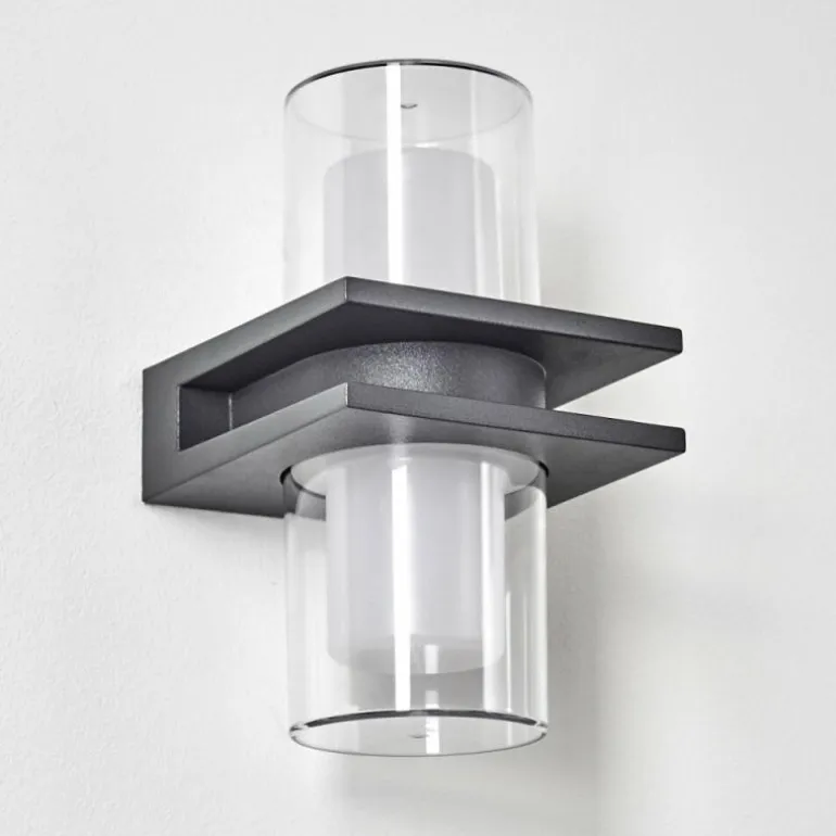 Applique murale d'extérieur Kekenis LED Anthracite, 1 lumière