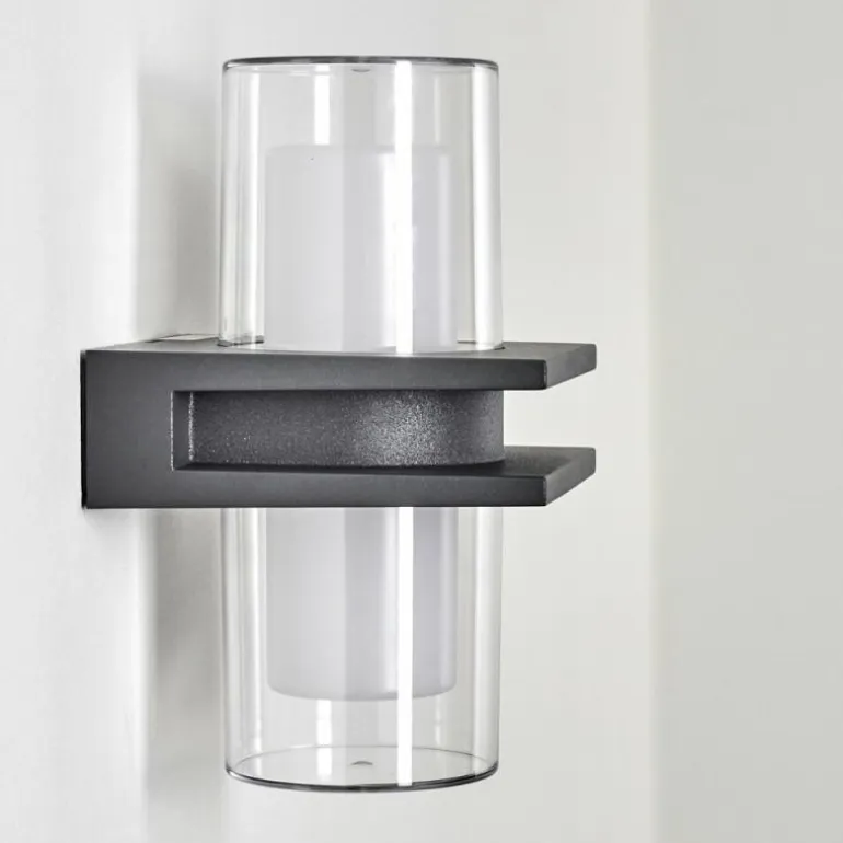 Applique murale d'extérieur Kekenis LED Anthracite, 1 lumière