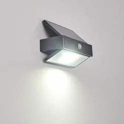 Applique murale d'extérieur Wiborg LED Anthracite, 1 lumière, Détecteur de mouvement