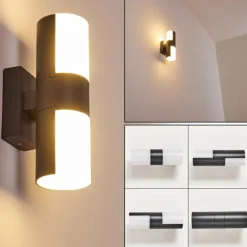 Applique murale d'extérieur Baulund LED Anthracite, 1 lumière