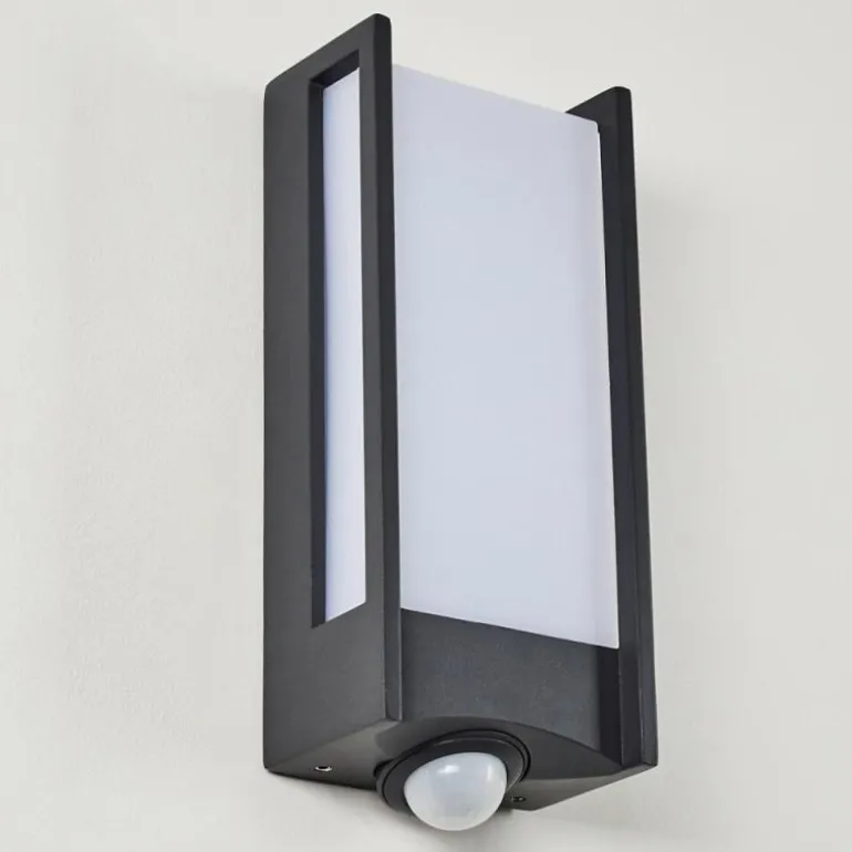 Applique murale d'extérieur Skove LED Anthracite, 1 lumière, Détecteur de mouvement