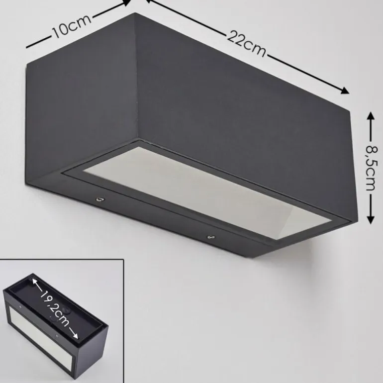 Applique murale d'extérieur Spidern LED Aluminium, 1 lumière