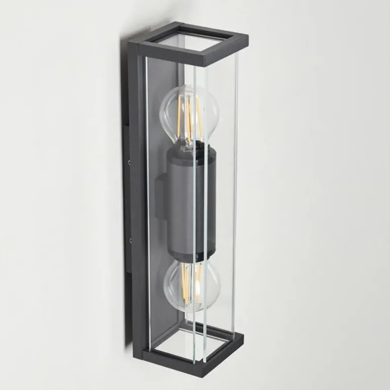Applique murale d'extérieur Skeldegaard Anthracite, 2 lumières