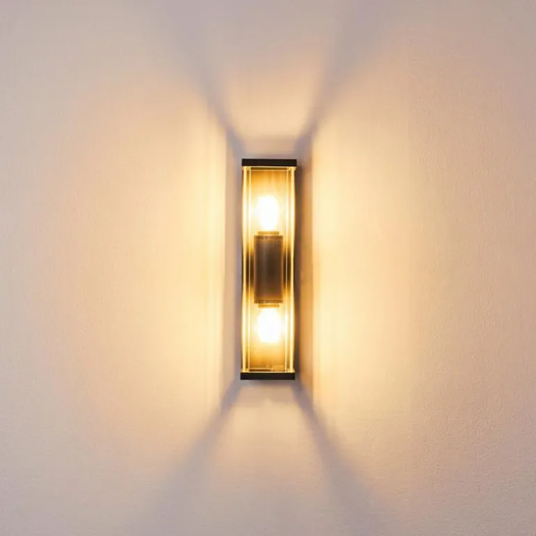 Applique murale d'extérieur Skeldegaard Anthracite, 2 lumières