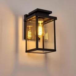 Applique murale d'extérieur Tieva Noir, 1 lumière