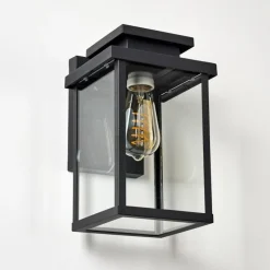 Applique murale d'extérieur Tieva Noir, 1 lumière
