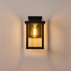 Applique murale d'extérieur Tieva Noir, 1 lumière