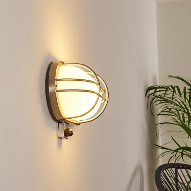 Applique murale d'extérieur Belmopan Acier inoxydable, 1 lumière, Détecteur de mouvement