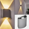 Applique murale d'extérieur Abaiang LED Gris, 1 lumière
