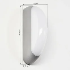 Applique murale d'extérieur Arvier LED Gris, 1 lumière